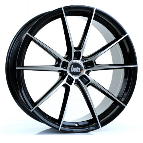Bola Wheels B19 20x8,5 ET40-45 5x105 Gloss Black Polish Face