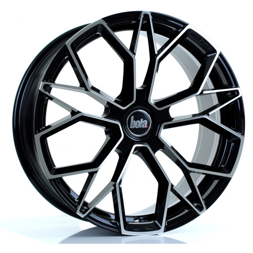 Bola Wheels FLF 19x8.5 5x115 ET42-50 Gloss Black Polished