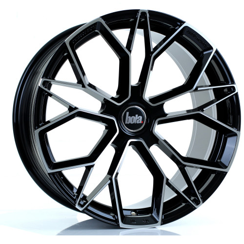 Bola Wheels FLF 19x9.5 5x100 ET45-50 Gloss Black Polished