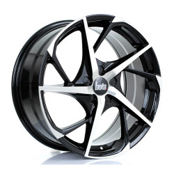 Bola Wheels B18 19x8,5 ET25-45 5x100 Black Polished Face