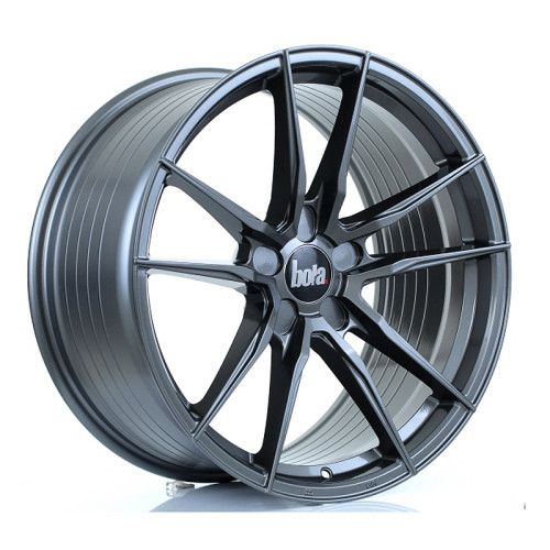 Bola Wheels FLD 19x9.5 5x100 ET25-45 Gloss Gun metal