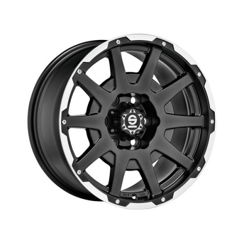 Sparco Dakar 17x8,5 6x139,7 ET0 Matt Black Lip Polished Rivets