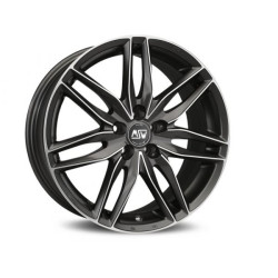 MSW 24 15x6,5 4x100 ET37 Matt Gun Metal Full Polished