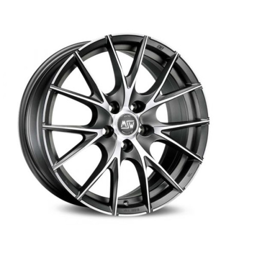 MSW 25 16x7 4x108 ET16 Matt Titanium Full Polished