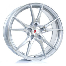 2FORGE ZF2 19x8,5 5x100 ET15-45 Silver Polished Face Blank