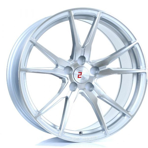 2FORGE ZF2 19x9,5 5x115 ET15-48 Silver Polished Face Blank