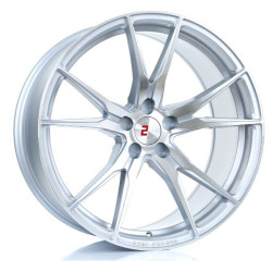 2FORGE ZF2 20x10 5x100 ET15-51 Silver Polished Face Blank