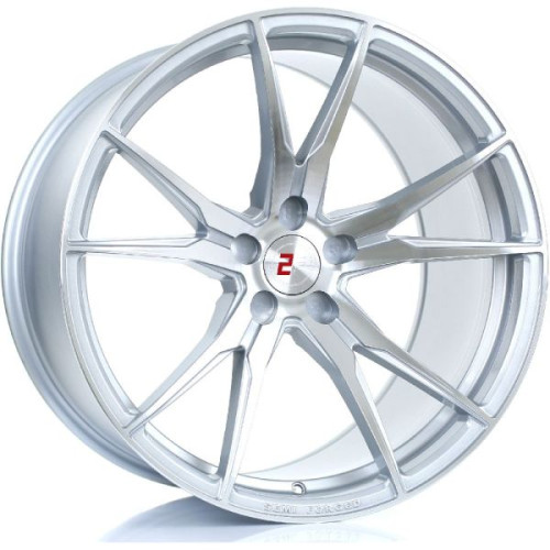 2FORGE ZF2 20x12 5x108 ET27-58 Silver Polished Face Blank