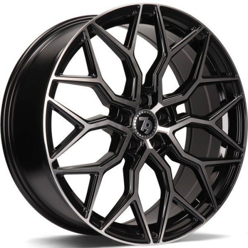 Seventy9 / 79Wheels SV-K 20x8 5x112 ET30 Black Front Polished