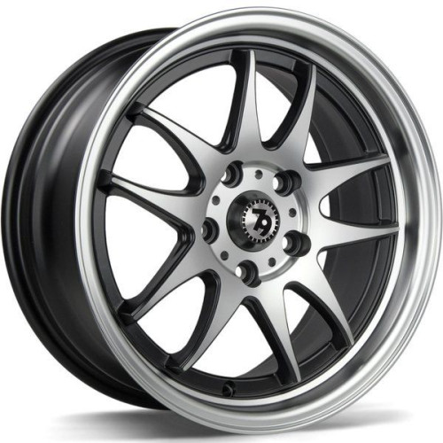 Seventy9 / 79Wheels SV-I 16x7 5x112 ET35 Matt Black Front Polished Lip Polished