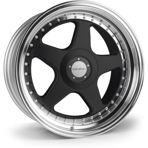 Dare F5 17x7,5 ET35 4x100/108 Black Polished Lip