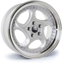 Dare F6 17x7,5 ET35 5x100 Silver Polished Lip