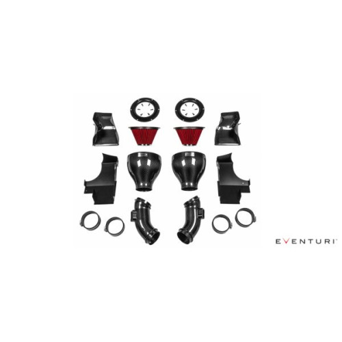 Dolot Eventuri BMW F1X M6 Kevlar intake with Black Tubes