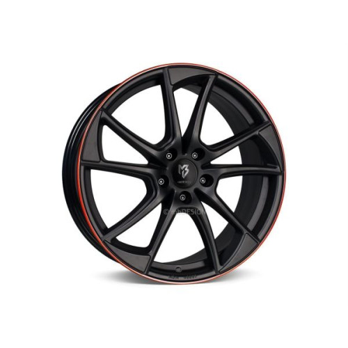 mbDESIGN mb1 19x7,5 5x100 ET35 Black Dull Matt Horn Rot