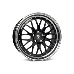 mbDESIGN LV1 17x7 4x100 ET25 Polished Gloss Black