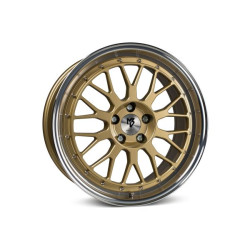 mbDESIGN LV1 17x7 4x100 ET25 Polished Gold