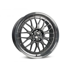 mbDESIGN LV1 17x7 4x100 ET25 Polished Glossy Gray