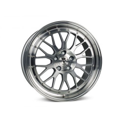 mbDESIGN LV1 17x7 4x100 ET25 Silver Fully Polished