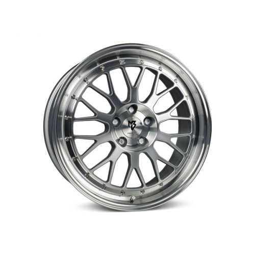 mbDESIGN LV1 17x7 4x100 ET45 Silver Fully Polished