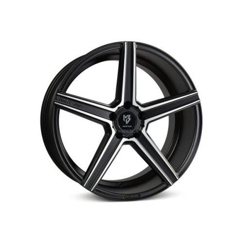 mbDESIGN KV1 20x9 5x112 ET25 Matt Black Polished