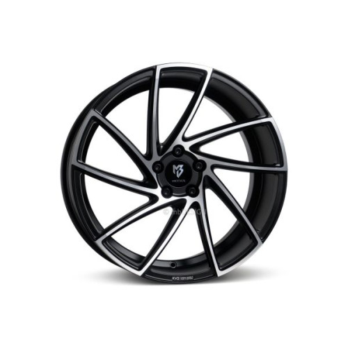 mbDESIGN KV2 19x8,5 5x108 ET43 Matt Black Polished