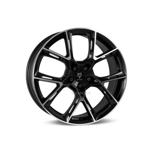 mbDESIGN KX1 20x8,5 5x108 ET50 Polished Gloss Black