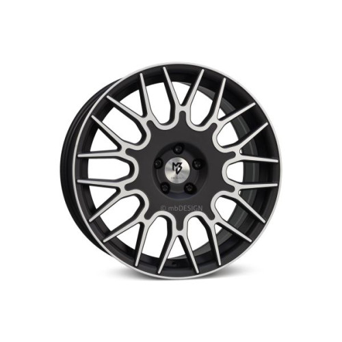 mbDESIGN LV2 19x8,5 5x112 ET45 Black Dull Matt Polished