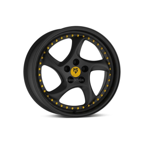 mbDESIGN TURBO S 19x8,5 5x100 ET30 Black Dull Matt