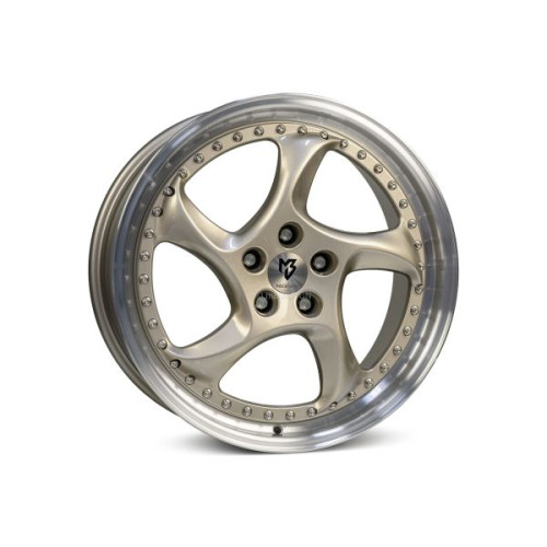 mbDESIGN TURBO S 19x8,5 5x108 ET45 Polished Champagne