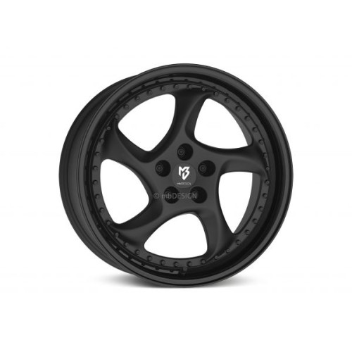 mbDESIGN TURBO S 19x8,5 5x112 ET50 Black Dull Matt Gloss Black