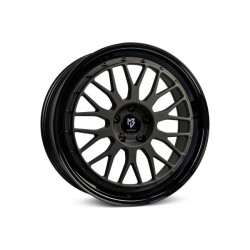 mbDESIGN LV1 17x7 5x108 ET45 Black Dull Matt Gloss Black
