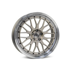 mbDESIGN LV1 17x7 5x108 ET45 Polished Champagne