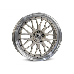 mbDESIGN LV1 17x7 4x100 ET25 Polished Champagne