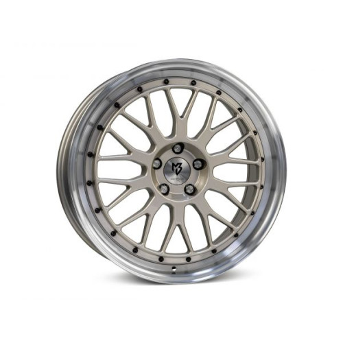 mbDESIGN LV1 17x7 4x100 ET45 Polished Champagne