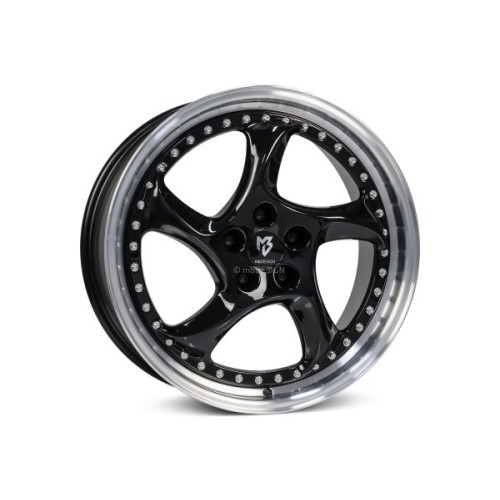 mbDESIGN TURBO S 19x8,5 5x112 ET45 Polished Gloss Black