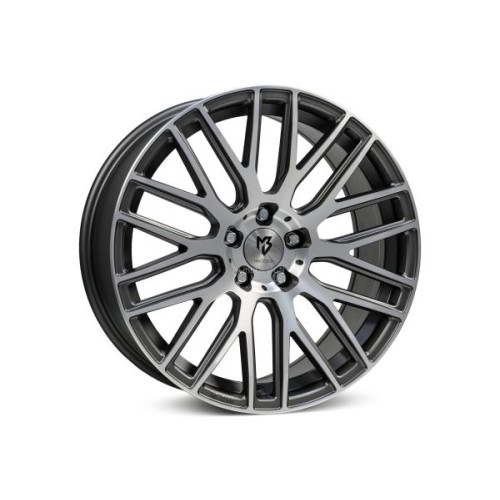mbDESIGN KV4 18x7,5 5x100 ET45 Matt Gray Polished
