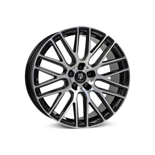 mbDESIGN KV4 18x7,5 5x112 ET35 Polished Gloss Black