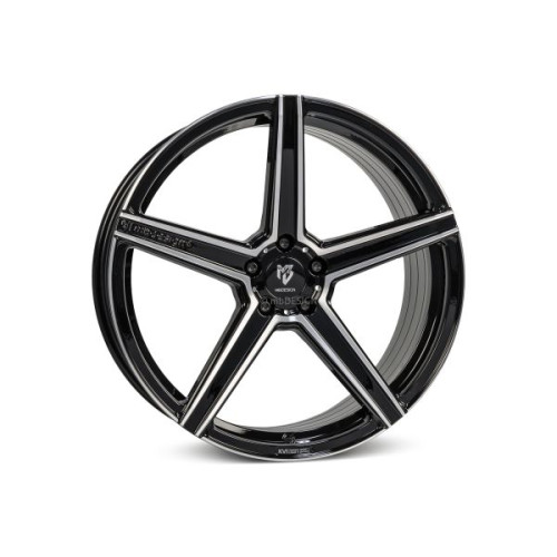 mbDESIGN KV1S DC 21x10,5 5x112 ET18 Polished Gloss Black