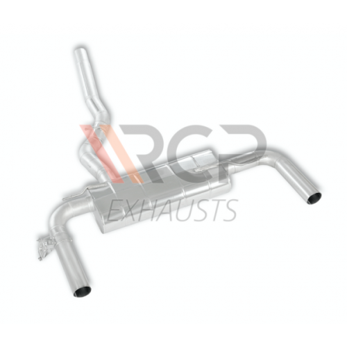 Wydech RCP BMW M135i F40 rear muffler Silver tips