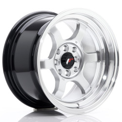 JR Wheels JR12 15x8,5 ET13 4x100/114 Hyper Silver w/Machined Lip