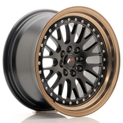 JR Wheels JR10 16x8 ET20 4x100/108 Matt Black w/Anodized Bronze Lip