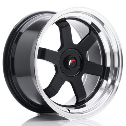 JR Wheels JR12 17x9 ET25 BLANK Gloss Black w/Machined Lip