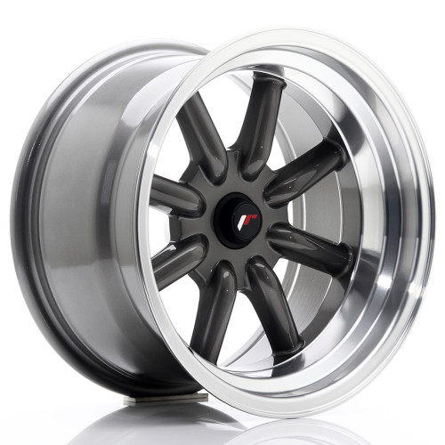 JR Wheels JR19 16x9 ET-25-(-15) BLANK Gun Metal w/Machined Lip