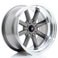 JR Wheels JR19 17x9 ET-25-(-10) BLANK Gun Metal w/Machined Lip