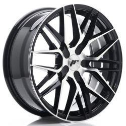 JR Wheels JR28 18x7,5 ET20-40 BLANK Gloss Black Machined Face