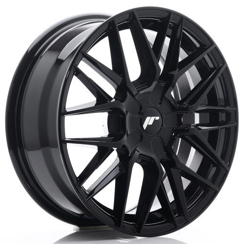 JR Wheels JR28 17x7 ET20-45 BLANK Glossy Black