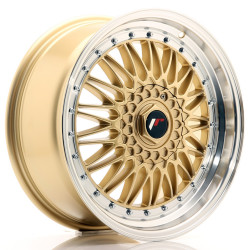 JR Wheels JR9 18x8 ET40 5x112/120 Gold w/Machined Lip