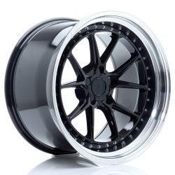 JR Wheels JR39 19x11 ET0-25 5H BLANK Glossy Black w/Machined Lip