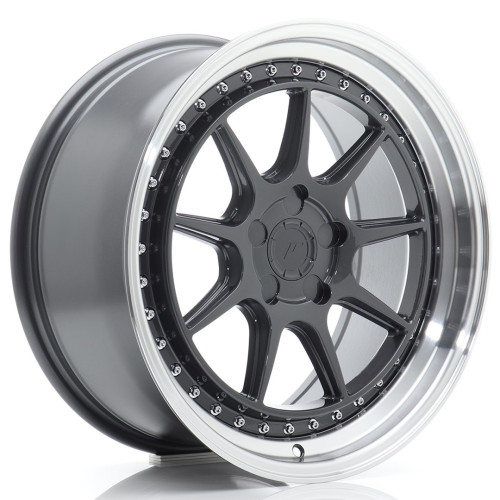 Felga Aluminiowa JR Wheels JR47 18x8,5 ET15-35 5H BLANK Hyper Gray w/Machined Lip