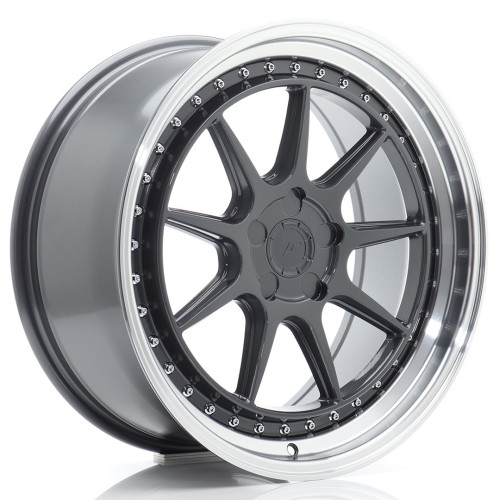 Felga Aluminiowa JR Wheels JR47 19x8,5 ET15-35 5H BLANK Hyper Gray w/Machined Lip